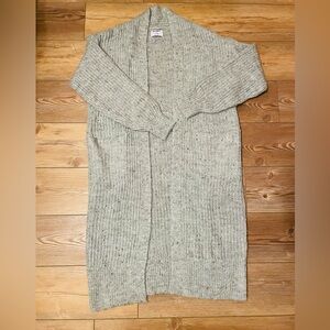 Old Navy Light Gray Knit Cardigan Sweater